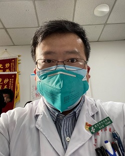 Li Wenliang, el primer médico muerto por el nuevo coronavirus.