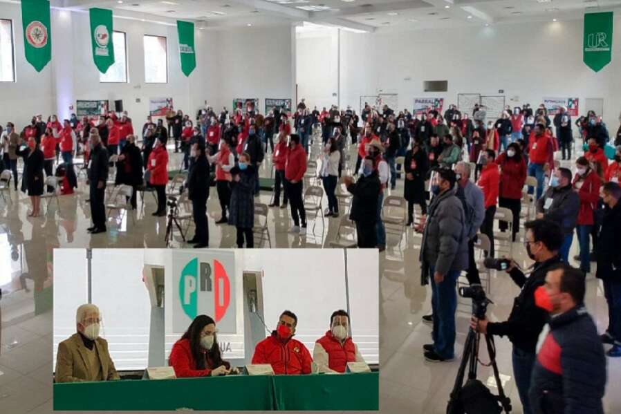 El evento contó con la presencia de dirigentes estatales de sectores y organizaciones, así como de los candidatos a presidencias municipales, diputaciones y regidurías.