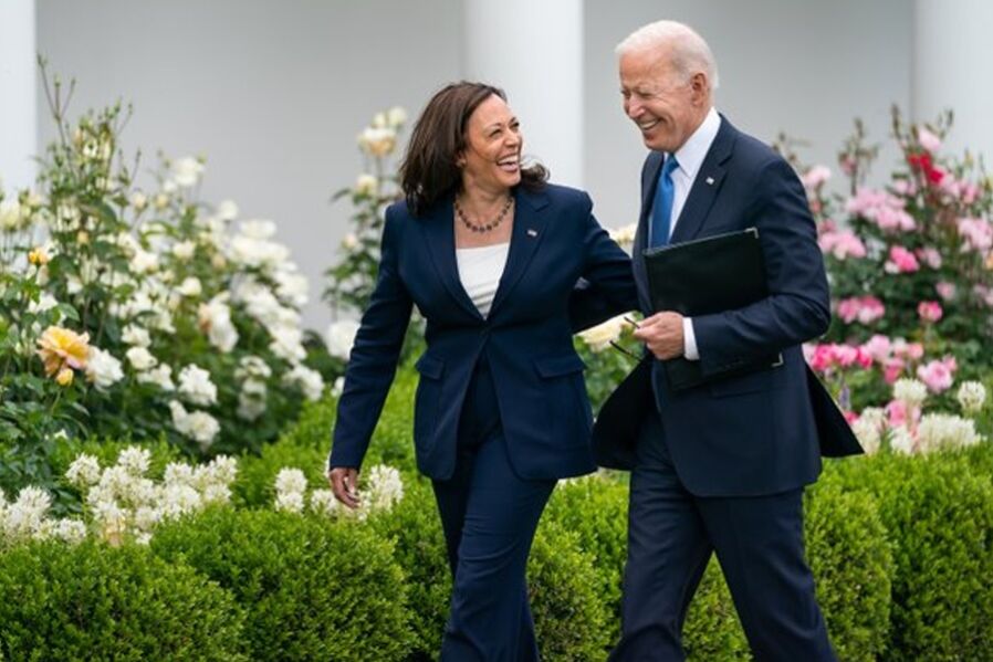 Kamala Harris y Joe Biden.
